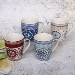 Кружка керамическая 350мл «Восточный узор» микс