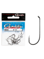 Крючки Gamakatsu F11 NEW LABEL HOOKS BLACK размер 12 (упк.12шт.)