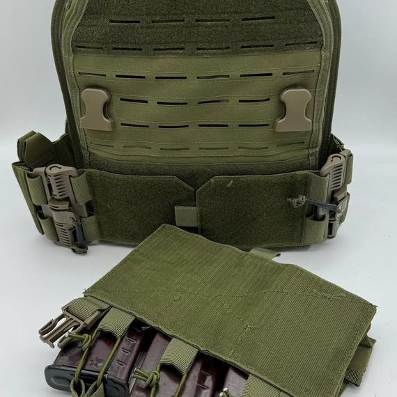 Разгрузка/плитник ARTEX_VT на быстросбросах Fast drop,олива