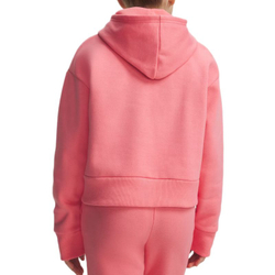 Кофта для девочки теннисная Under Armour Rival Fleece Crop - bittersweet pink/white