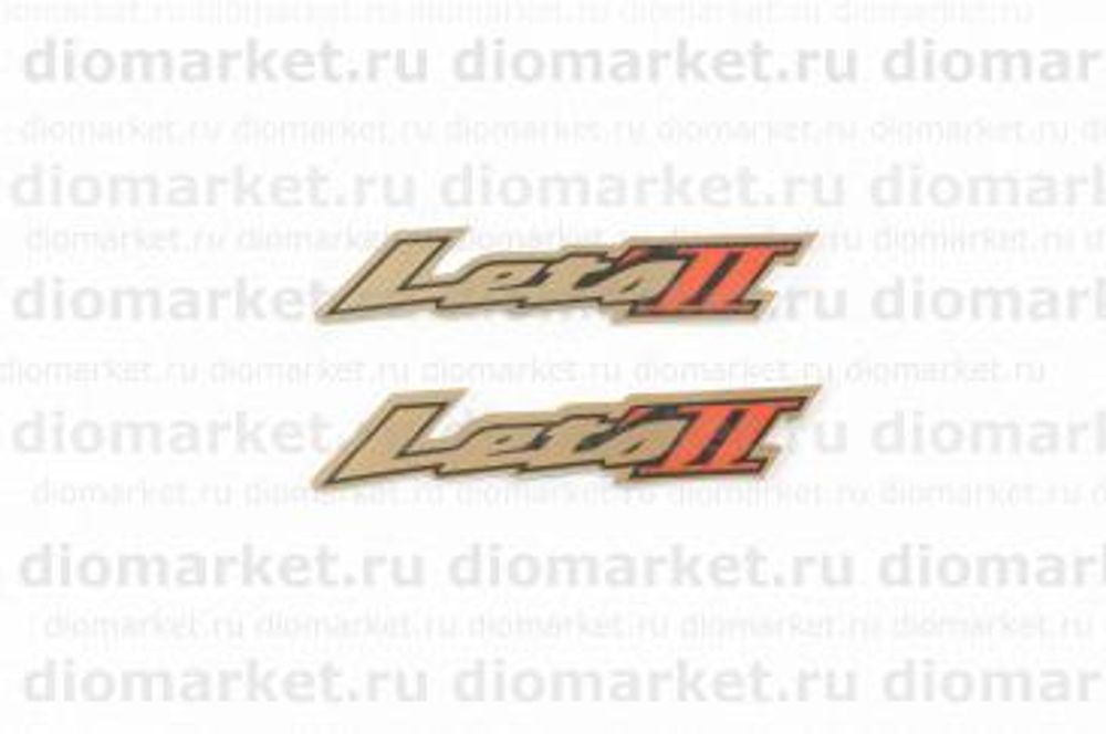 Наклейки (набор)   Suzuki LET&#39;S   (15х3, 4шт, желтые)