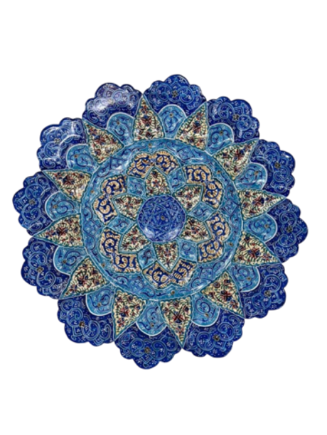 Тарелка минакари ручной работы из Исфахана (25 см) 181220255 Иран