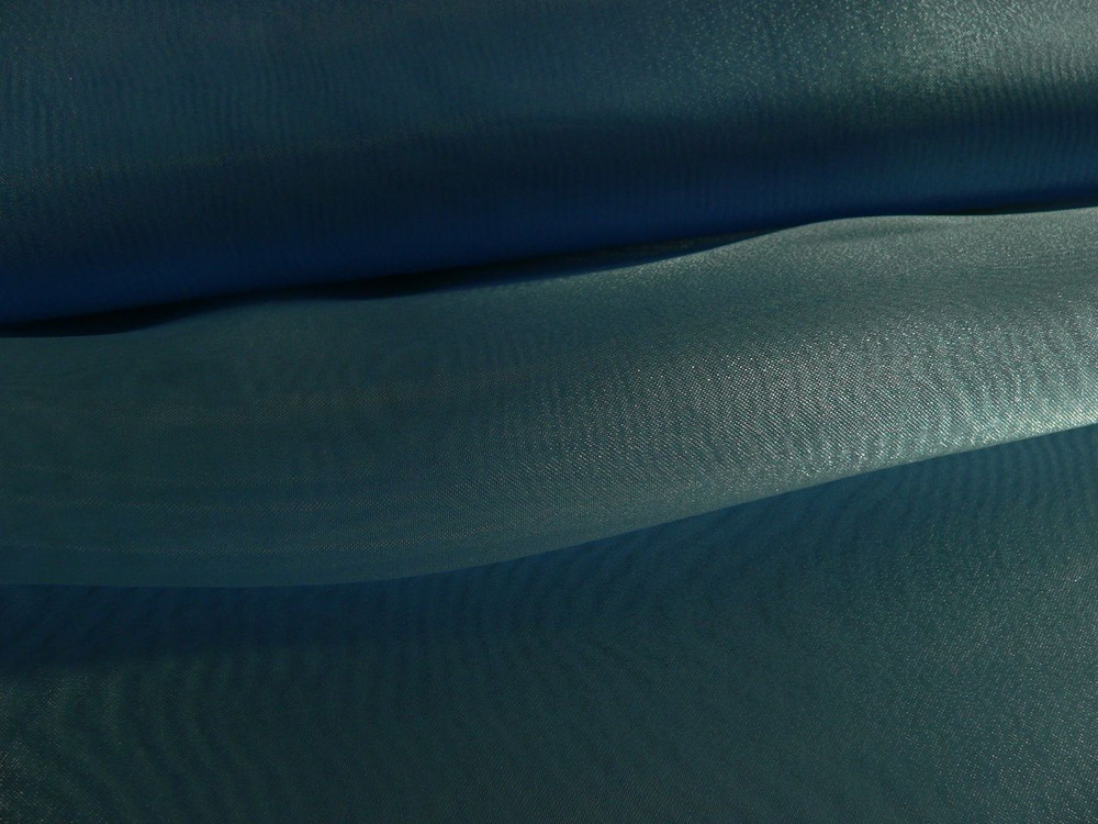 Ткань Органза синий пепельный арт. 324885