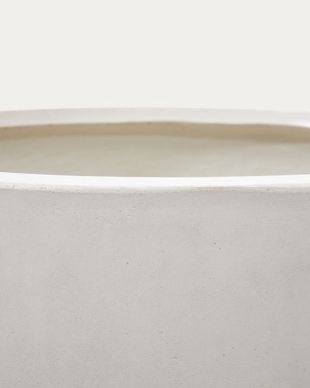 Aiguablava Кашпо из белого цемента Ø 75 см