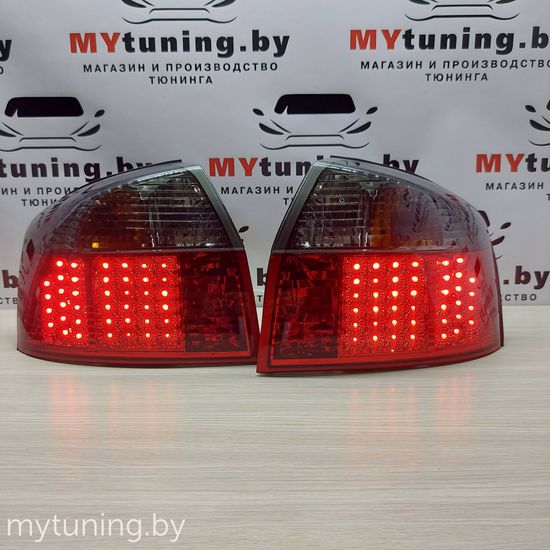 Задние фонари red smoke led для Audi A4 B6