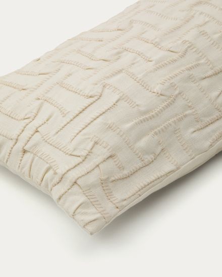 Lir Чехол для подушки из хлопка с вышивкой, бежевый 30 x 50 см