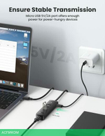 USB-хаб Ugreen CM416-10915 Black (10915)