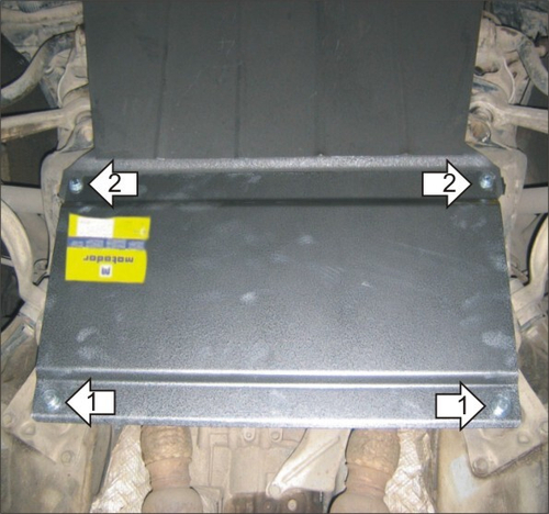 Защита КПП. 2 мм, Сталь. для Audi A6 1997-2004 MOTODOR.00104