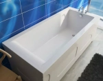 Ванна из литьевого мрамора Эстет Дельта 180x80 белая