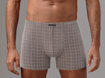 Клетчатые мужские боксеры (Размер: M) (Цвет: бежевый)