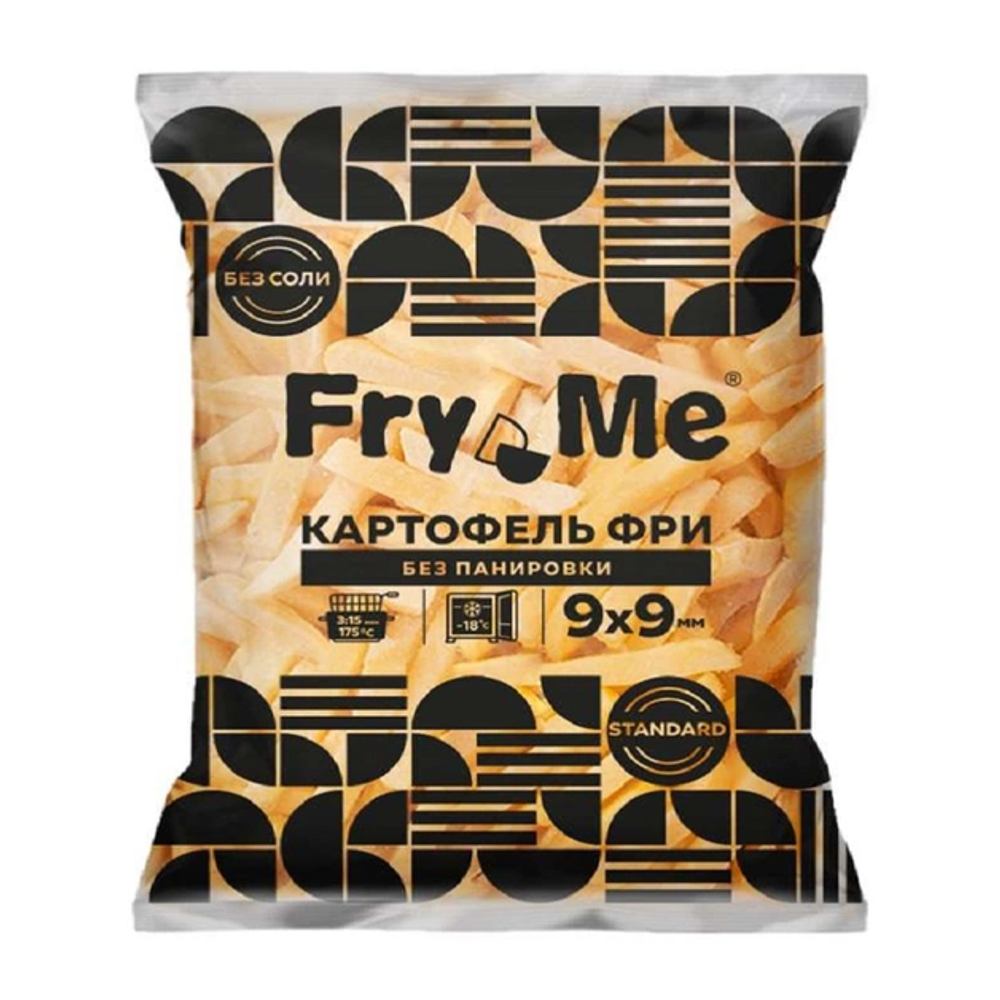 Картофель Фри Fry Me Standard без Панировки 9 мм 2,5кг