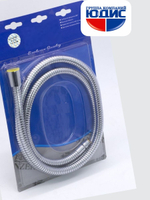 81200 Шланг для выд. лейки 200см 3/8 нар. (ХРОМ) GANZER  (50/1шт)