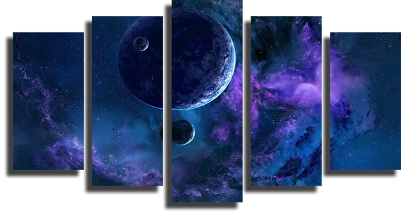 Модульная картина "Бесконечный космос"