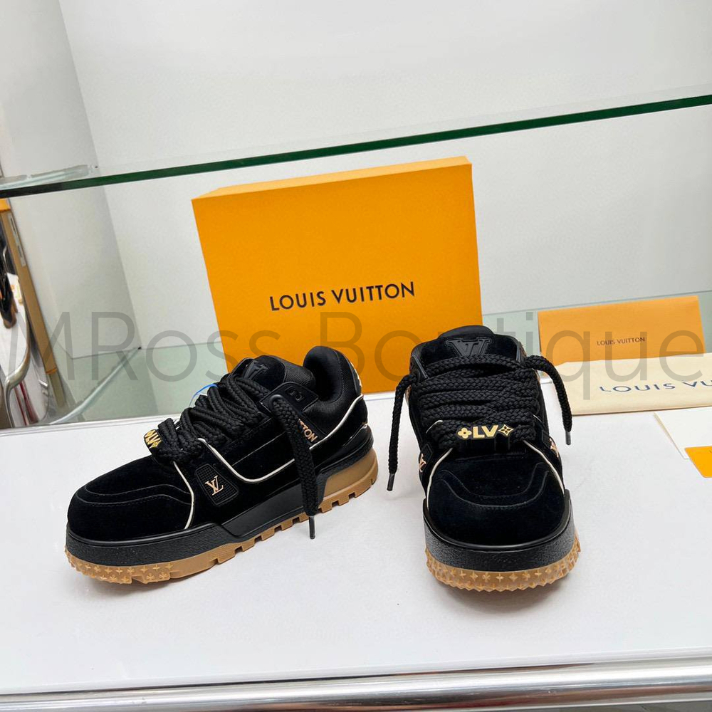 Черные кроссовки LV Trainer Maxi Louis Vuitton