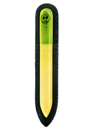 Chili Пилочка для ногтей, хрусталь, желтая, Вампир, 90 мм