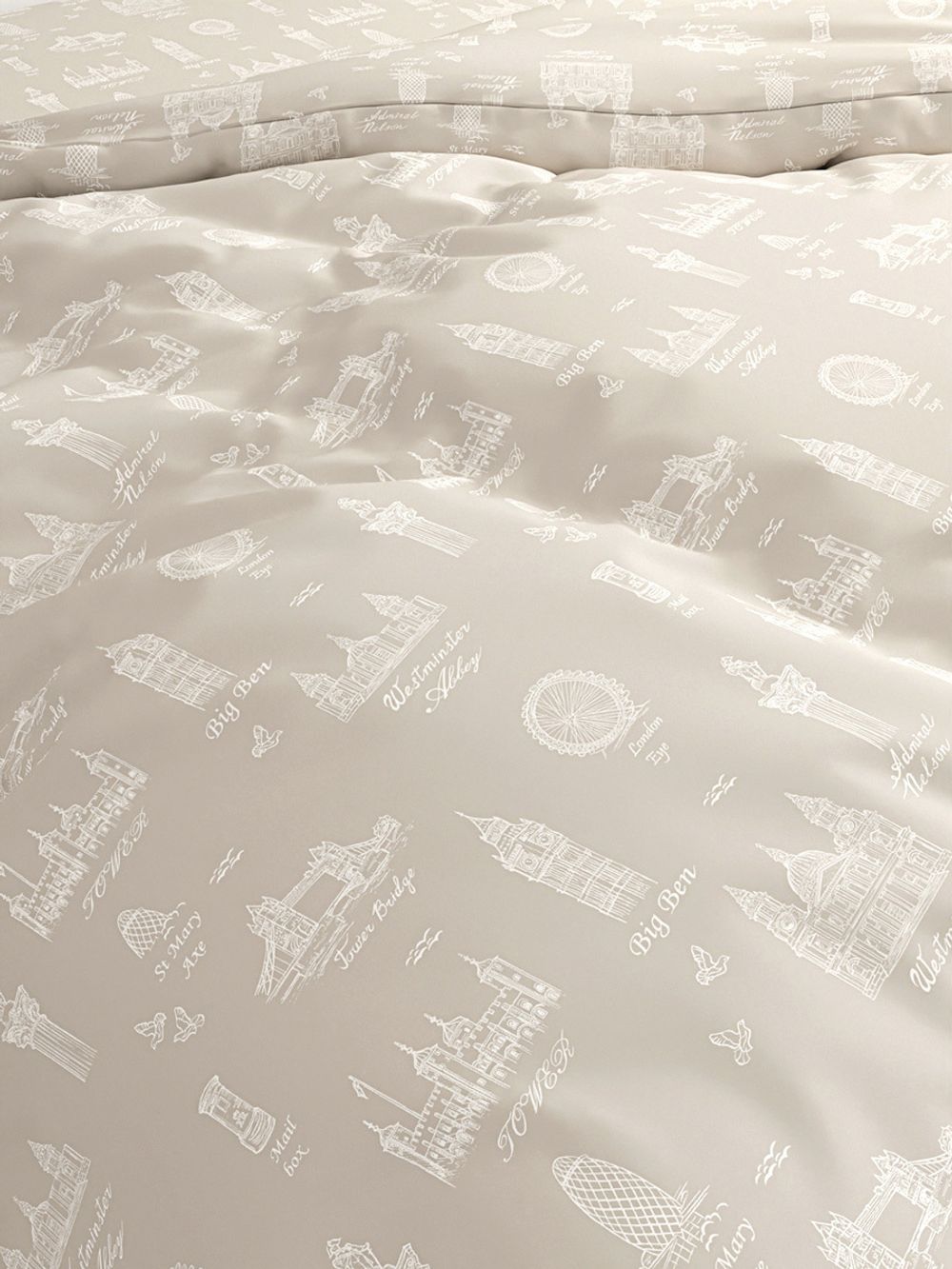 Простынь на резинке Сказка "Туманный альбион" 160х200 см