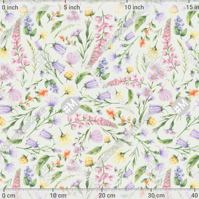 Цветочное поле на зеленом by li_r.art 238 DPI