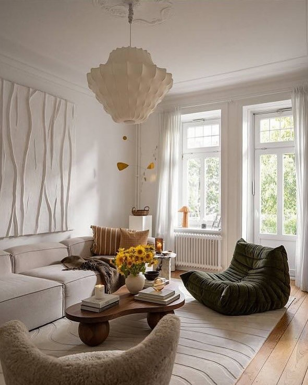 люстра из искусственного шелка