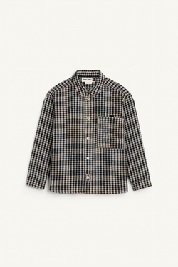 ZARA РУБАШКА В КЛЕТКУ, ЧЕРНЫЙ