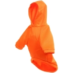 Кофта - толстовка для мелких пород собак «BRO Style», цвет оранжевый, р 2XL (на флисе)