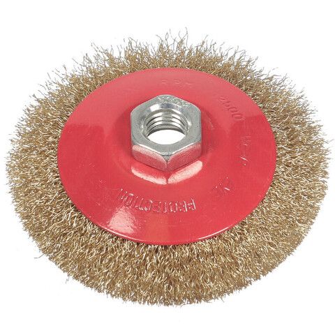 Щетка для УШМ Bartex, 100 мм, тарелка, гайка М14, 991100, шт