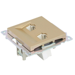 Розетка компьютерная 2-местная RJ-45 (механизм) STEKKER GLS00-7109-08, серия Катрин, золото 50009