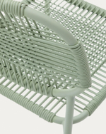 Уличный стул Talaier из шнура и оцинкованной бирюзовой стали