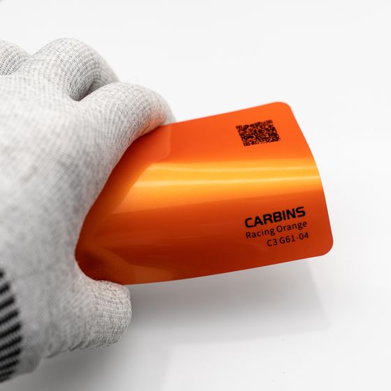 Пленка PET перламутровая оранжевая глянцевая Racing Orange Carbins G6104