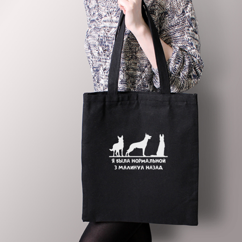 Тканевая сумка "3 Малинуа назад"