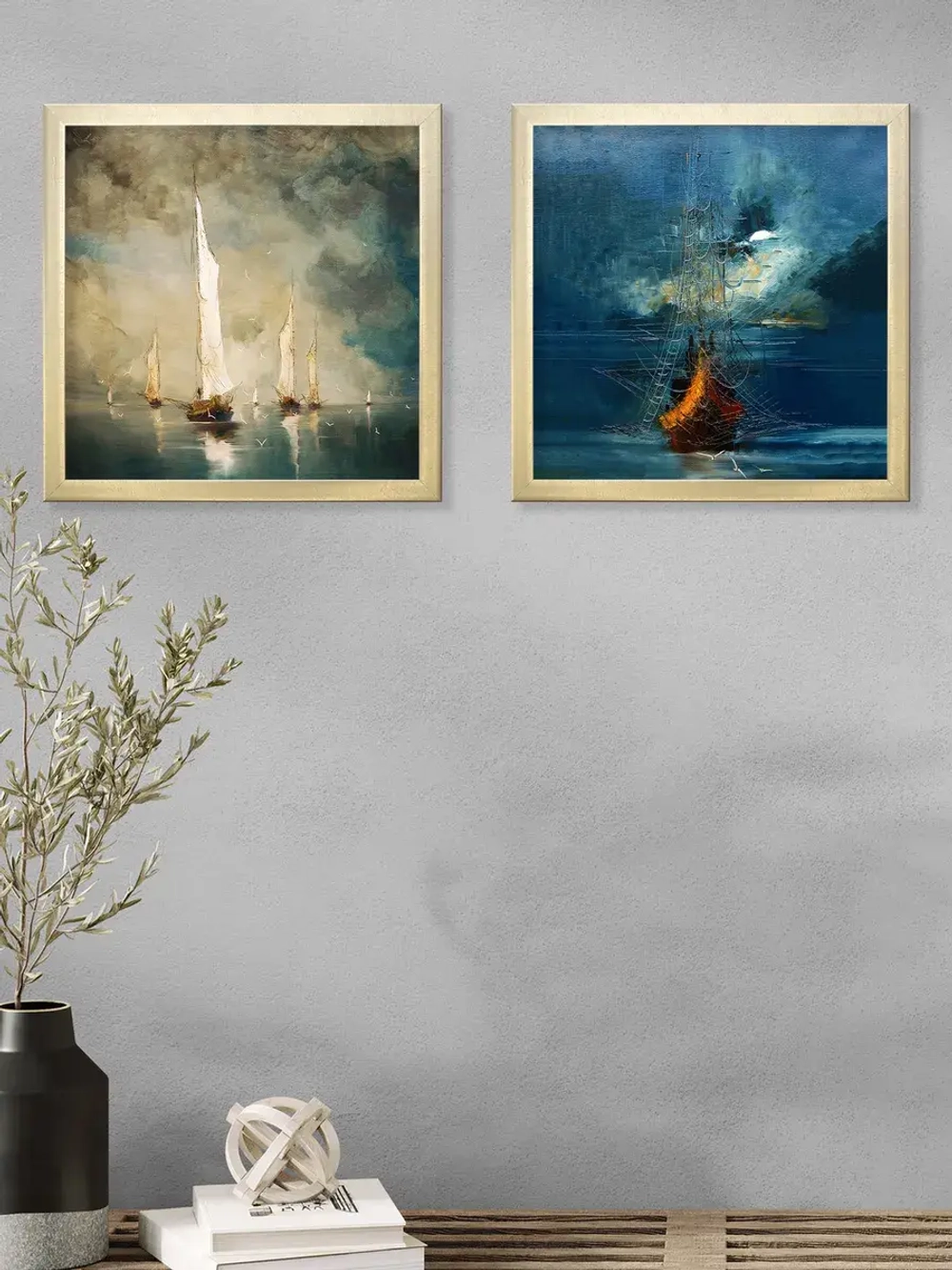 Картины на стену интерьерные на холсте 2 шт