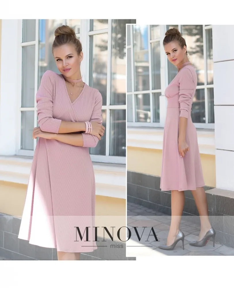 Платье 3102-розовый Minova