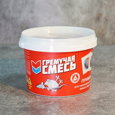 Крысиная отрава 500г гремучая смесь, тесто-брикет двойной