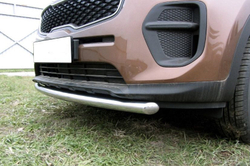 Защита переднего бампера (нержавейка) Kia Sportage (2016-2021) d57