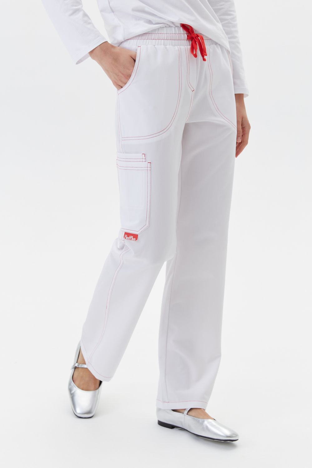Брюки медицинские женские Лаконико, белый