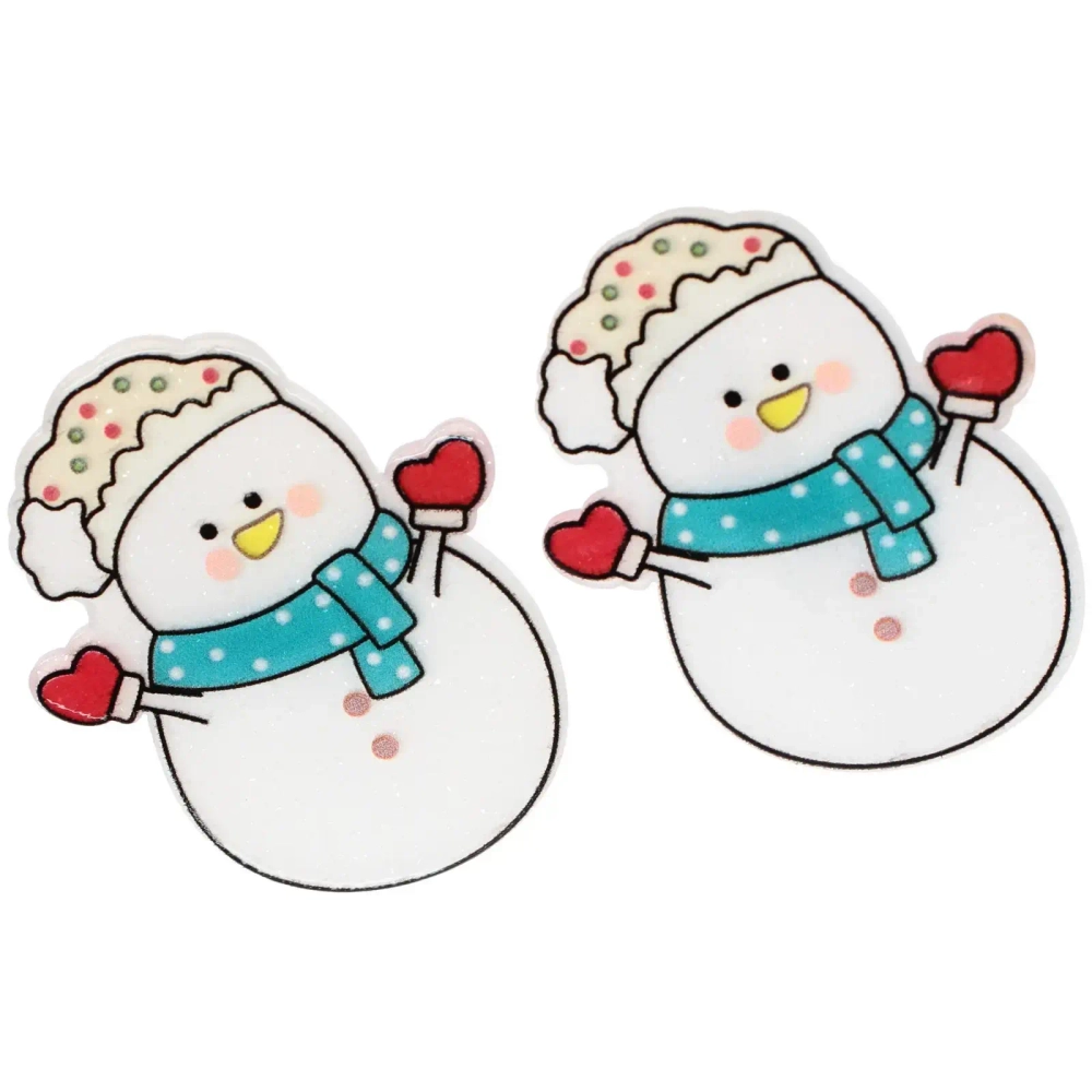 Аксессуары для волос детские 6шт «БИСКВИТ», Снеговик,14*6см
