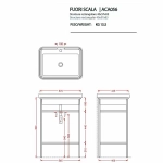 Консоль с раковиной Artceram FUORI SCALA ACA056/TFL03401/TFA 60.5 белая