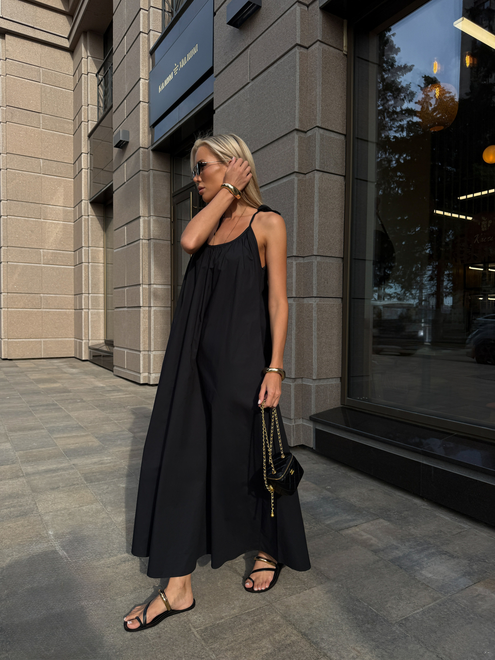 Сарафан в длине макси из хлопка