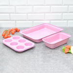 Набор форм для выпечки, 3шт в наборе (38*25*6см, 25,5*13*6см, 26*18*3см) 715г