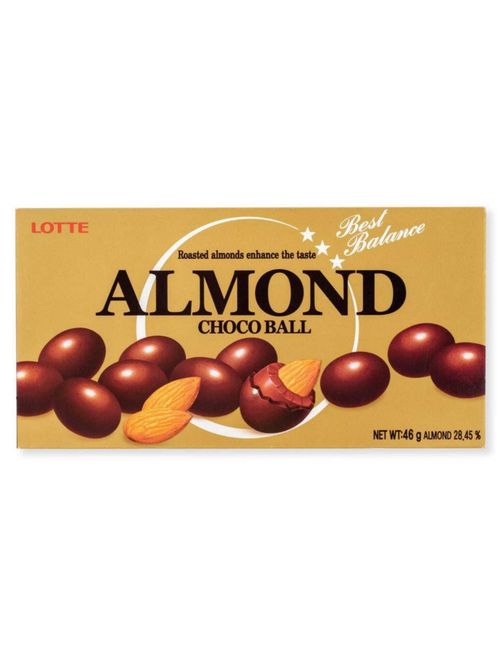 Миндаль в шоколаде Lotte Almond choco balls 46 г