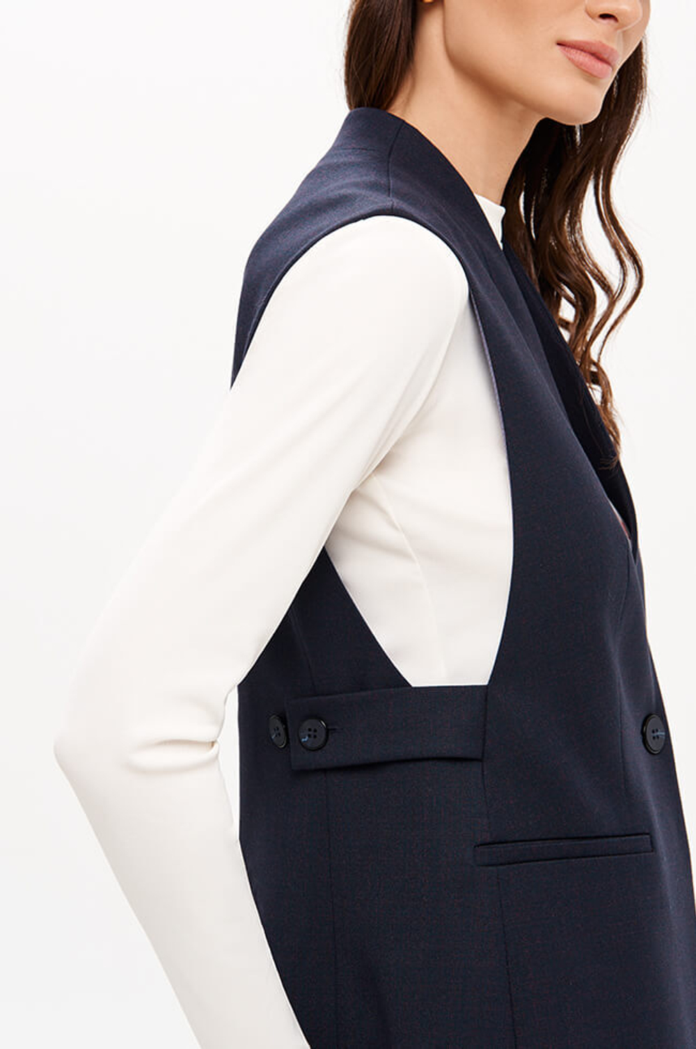 1949 Жилет женский (темно-синий)