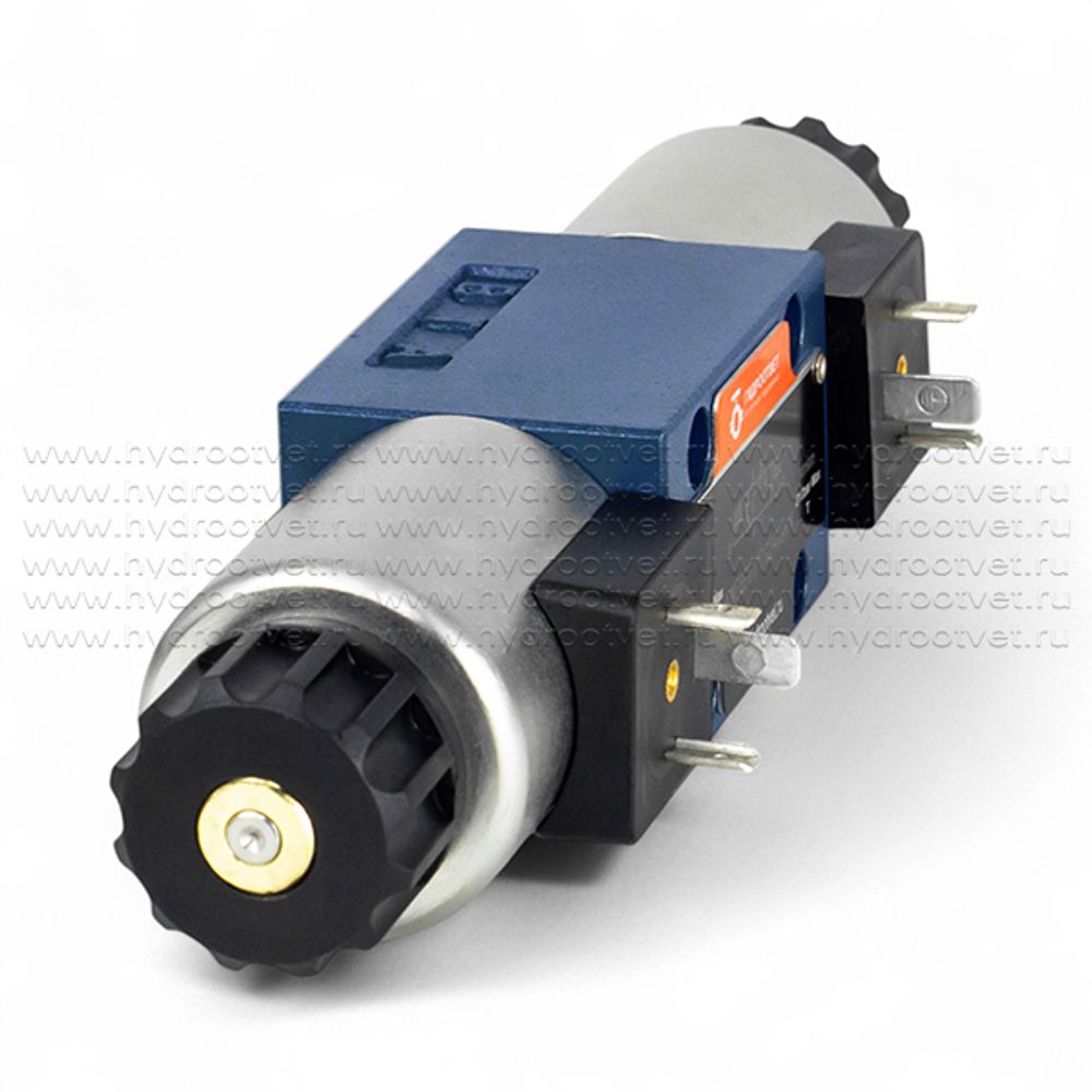 4WE6E61/CG24N9K4 - Гидрораспределитель золотниковый Ду 6 с электроуправлением, схема E (44), электроуправление G24, возврат - пружинный