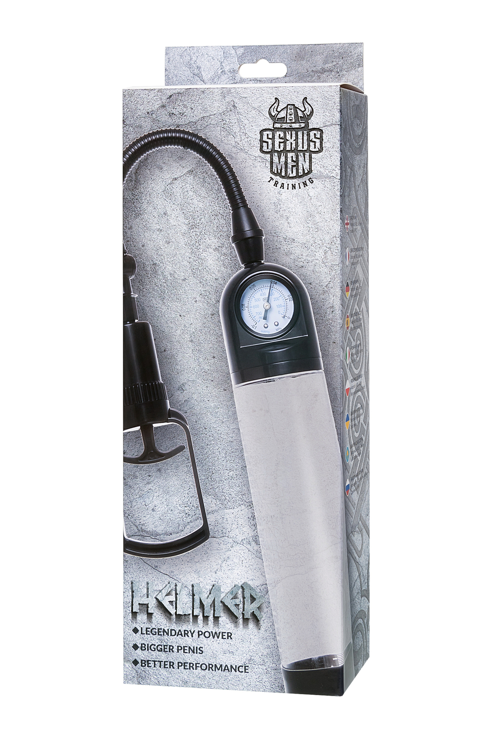 Механическая помпа Sexus Men Training Helmer черная 70 см