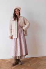 Телогрейка, Бежевый в клетку