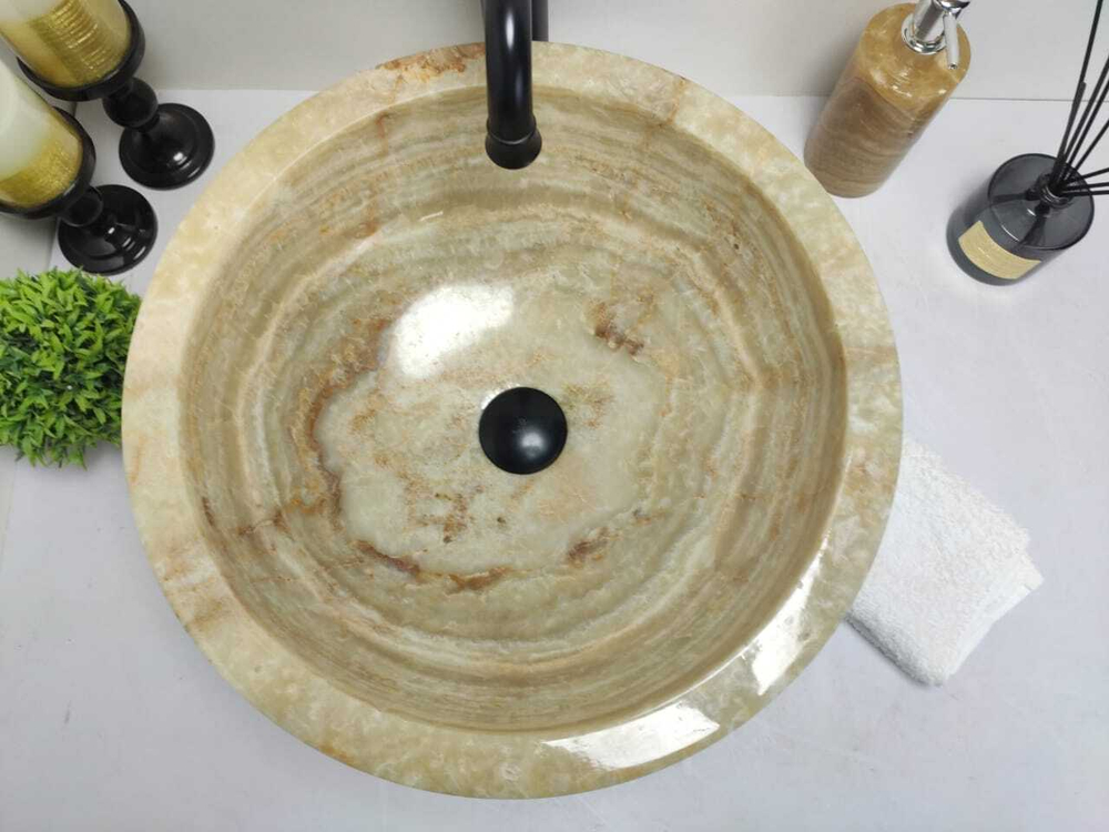 Раковина из оникса Bowl Green Medium BO-60013 45*45*17