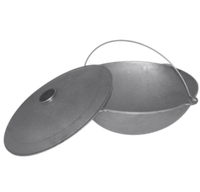 Казан чугунный походный ТАТАРСКИЙ 8 л и крышкой "Туризм" Биол 908