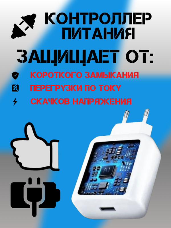 Супербыстрая зарядка USB/Type-C для OnePlus / OPPO / Realme Supervooc 100W EU (Блок питания и кабель)