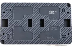 Розетка Systeme Electric ATLASDESIGN PROFI IP54 с заземлением двойная с крышкой накладная антрацит 37021