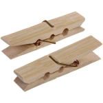 Прищепки бельевые Селфи бамбук (20шт) 6см