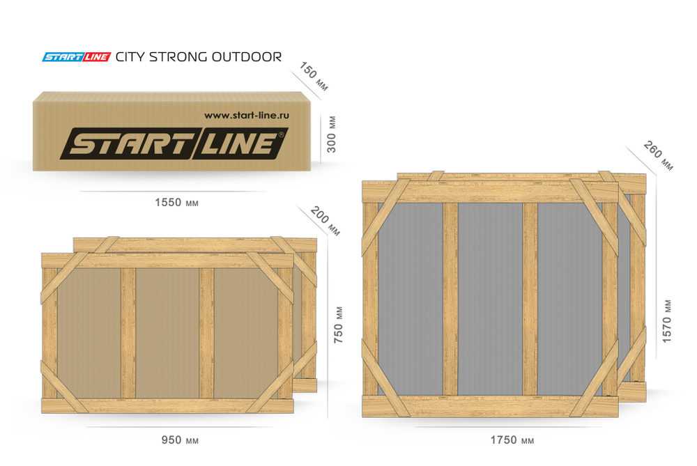 Стол теннисный City Strong Всепогодный