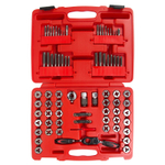 МАСТАК (351-00075C) Набор метчиков и плашек SK-5 M3-M12, 1/8"-1/2", кейс, 75 предметов